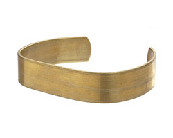 Brass Smooth Flat Narrow Cuff 60x12mm