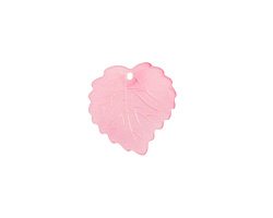 Matte Rose Lucite Ivy Leaf 16mm
