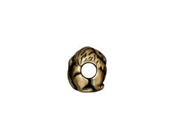 TierraCast Antique Brass (plated) Lion Euro 9x11mm