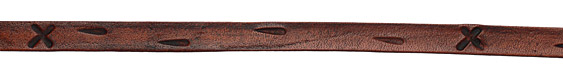 Chocolate X Track Leather Strap 36"x10mm