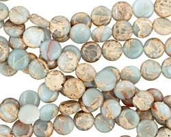 Impression Jasper Puff Coin 10mm