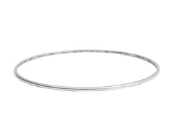 Nunn Design Antique Silver (plated) Small Dome Bangle Bracelet 70mm