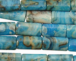 Larimar Blue Crazy Lace Thin Pillow 16x8mm