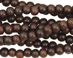 Ebony Wood Round 6-7mm