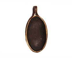 Green Girl Bronze Oval Bezel 14x28mm