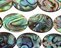 Abalone Flat Oval 20x15mm