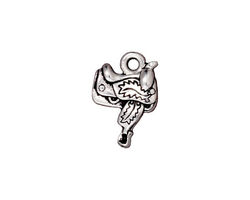 TierraCast Antique Silver (plated) Saddle Charm 12x17mm