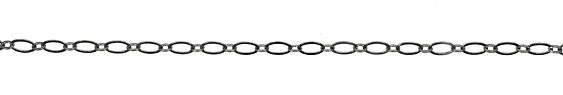 Gunmetal Horse Eye & Ring Chain