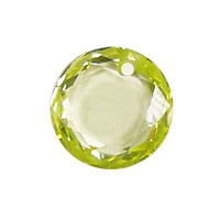 Lemon Ice Faceted Coin 16mm