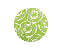 Lillypilly Lime Green Dandelion Anodized Aluminum Disc 25mm, 24 gauge