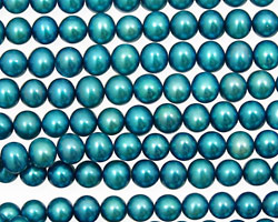 Teal Semi-Round 4.5-5mm