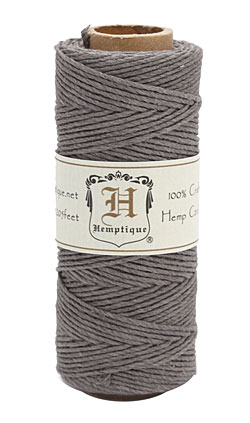 Gray Hemp Twine 20 lb, 205 ft