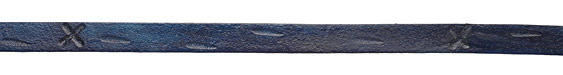 Denim Blue X Track Leather Strap 36"x10mm