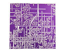 Lillypilly Purple Bamboo Anodized Aluminum Sheet 3"x3", 24 gauge