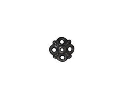 TierraCast Gunmetal Clover Bead Cap 8x9mm