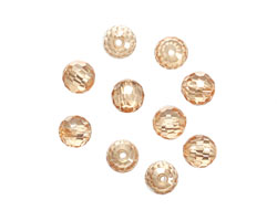 Champagne Faceted Round 6mm