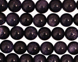 Blue Goldstone Round 8mm