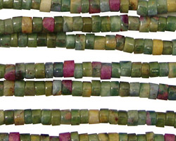 Fuchsite Ruby Heishi 4mm