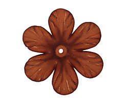 Lucite Espresso Clematis Flower 8x30mm