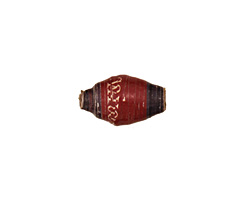 African Paper (rust, gray, ivory) Rice 15-16x7-8mm