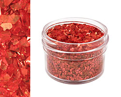 Carnelian Vintage Glass Glitter (Shards) 1 oz.