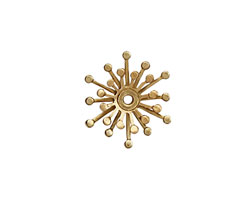 Brass Layered Snowflake 18mm
