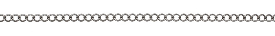 Antique Silver (plated) Curb Link Chain