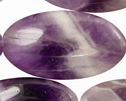 Dogtooth Amethyst Flat Oval 45x25mm