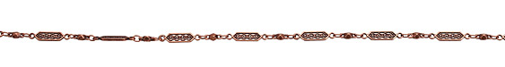 Antique Copper (plated) Ornate Chain