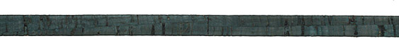 Dark Teal Portuguese Cork Cord Flat 10mm