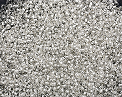 TOHO Crystal (with Silver Lining) Round 15/0 Seed Bead