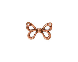 TierraCast Antique Copper (plated) Butterfly Wings 15x11mm
