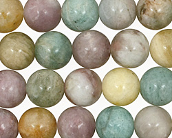 Multi Gemstone (w/ Tourmaline) Round 10mm