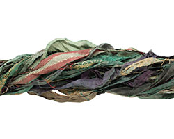 Emerald 100% Silk Sari Ribbon
