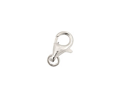 Sterling Silver Lobster Clasp w/ Ring 13x8mm