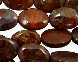 Red Pietersite Flat Oval 18x13mm