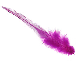 Magenta Neck Hackle Feather 100-152mm