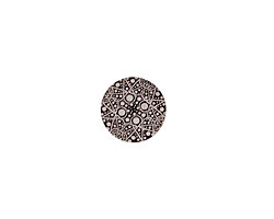 Lillypilly Black Geometrics Anodized Aluminum Disc 11mm, 22 gauge