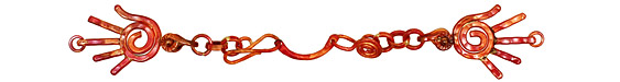 Patricia Healey Copper Hand Chain Link 145x24mm