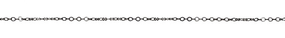 Gunmetal Oval Ring & Peanut Chain