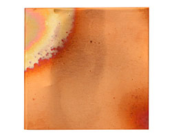 Lillypilly Flamed Patina Copper Sheet 3"x3", 36 gauge