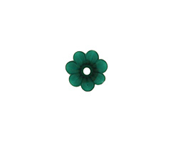 Matte Emerald Lucite Daisy 3x10mm
