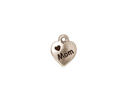 TierraCast Antique Silver (plated) Love Mom Charm 10x12mm