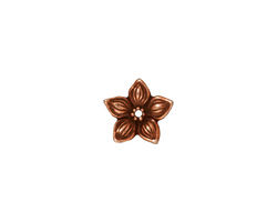 TierraCast Antique Copper (plated) Jasmine Bead Cap 2x12mm