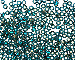 TOHO Teal (with Silver Lining) Round 8/0 Seed Bead