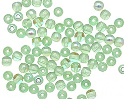 Czech Glass Peridot AB Round 4mm