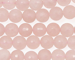Rose Quartz Faceted Round 8mm