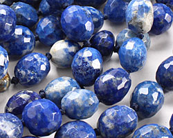 Lapis Faceted Nugget 11-14x11-13mm