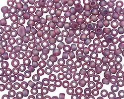 TOHO Transparent Rainbow Frosted Medium Amethyst Round 8/0 Seed Bead