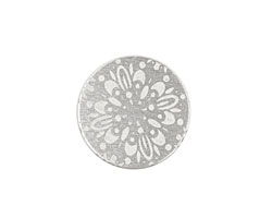 Lillypilly Silver Kaleidoscope Anodized Aluminum Disc 19mm, 22 gauge